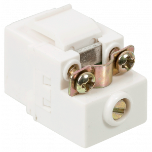 Keystone module, TV-socket, screw terminal, white